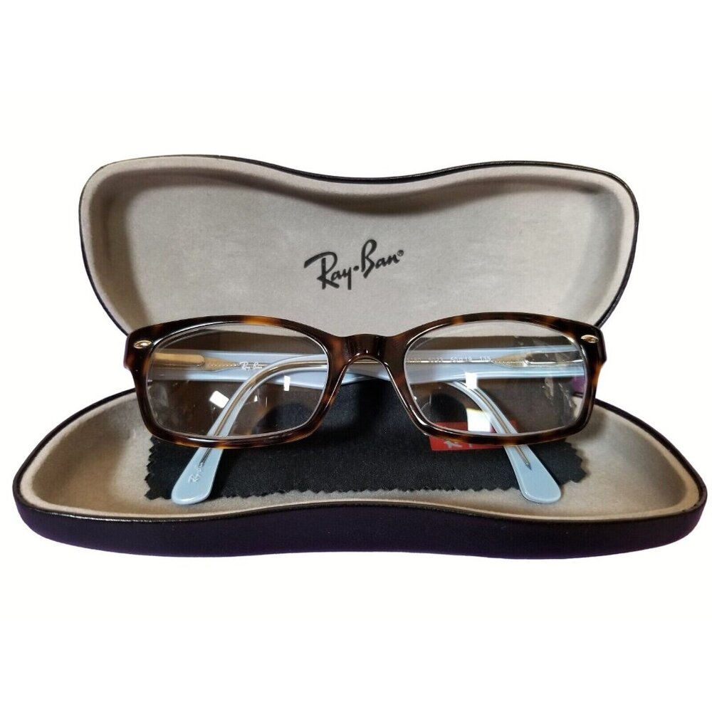 Ray Ban Eyeglass Frames in Polished Tortoise Shell Brown Blue RB5150 5023 50 19